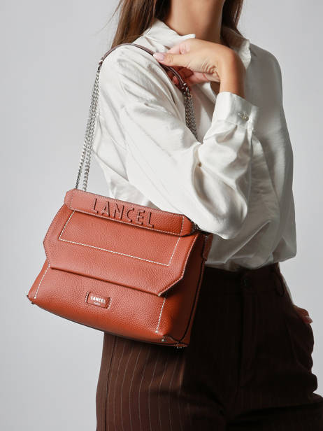 Cross Body Tas Ninon Leder Lancel Rood ninon A13782 ander zicht 2